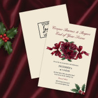 Burgundy Velvet Bow Corporate End Of Year Soiree