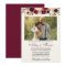Burgundy Watercolor Floral Photo Wedding