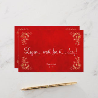 Burgundy wedding table name