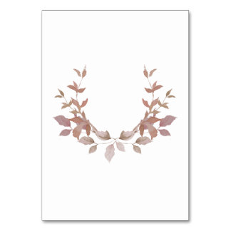 Burgundy Wedding Table Number Monogram Motif