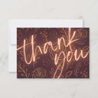 Burgundy wedding thank you cards