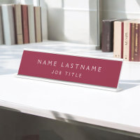 Burgundy White Modern Elegant Professional Classy