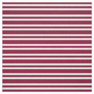 Burgundy White Stripes Seamless Pattern Fabric