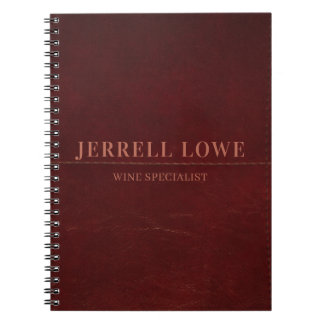 Burgundy Wine Colour Vintage Leather Professional Notebook