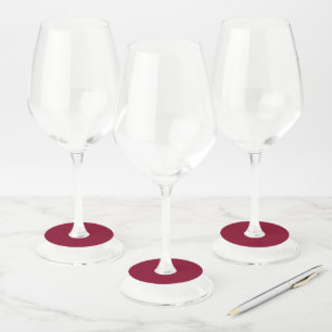 Burgundy Wine Glass Tag