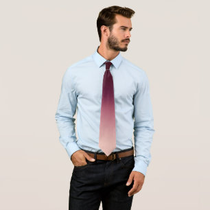 Burgundy Wine Red Ombre Elegant Gradient Tie