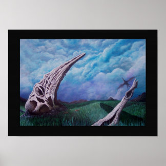 Burial grounds of the great plains glider poster