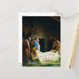 Burial of Jesus by Carl Bloch Holiday Postcard