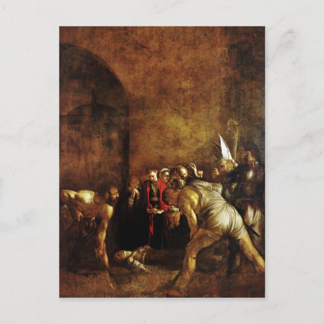 Burial of Saint Lucy by Caravaggio (1608) Postcard (Front)