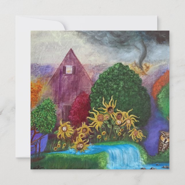 Buried Agony Original Art Holiday Card (Front)