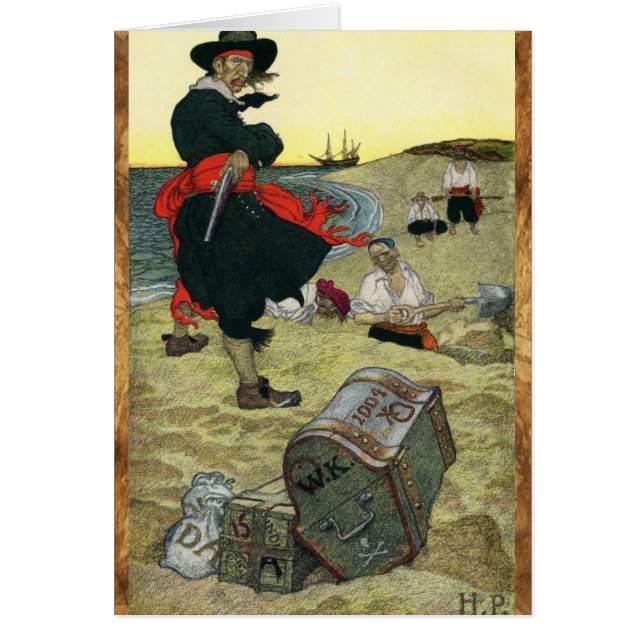 BURIED TREASURE CHEST AND  PIRATES TREASURE MAPS (Front)