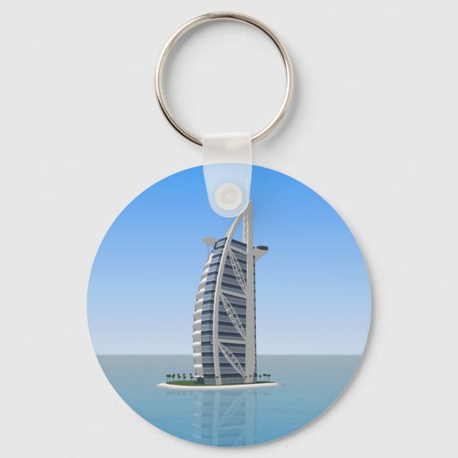 Burj Al Arab Hotel Dubai: 3D Model: Key Ring (Front)