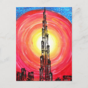 burj dubai postcard