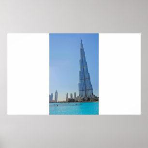 Burj Khalifa and Dubai Fountain - Photo Print