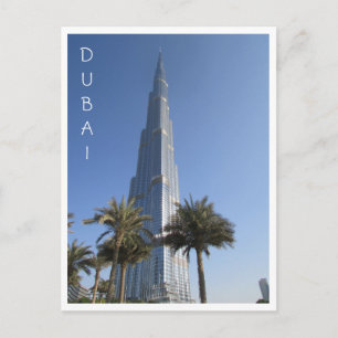 burj khalifa dubai postcard