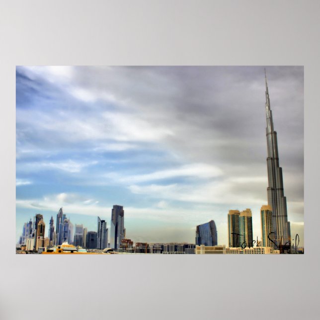 Burj Khalifa, Dubai Poster (Front)