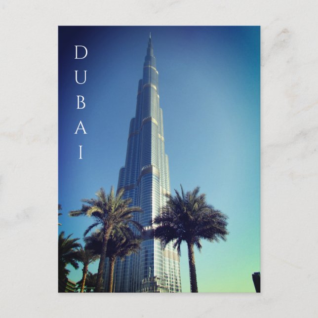 burj khalifa dubai uae postcard (Front)