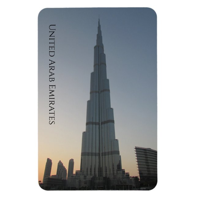burj khalifa dusk magnet (Vertical)