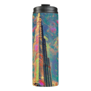 Burj Khalifa painting Thermal Tumbler