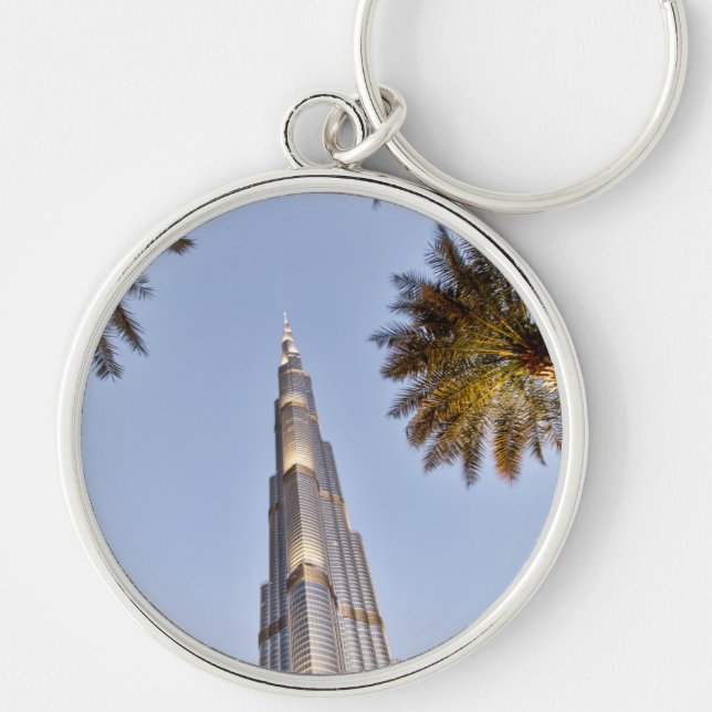 Burj Khalifa Palm Trees Key Ring (Front)