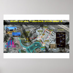 Burj Khalifa Pleiades Pattern 3 Poster