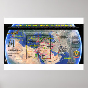 Burj Khalifa Pleiades Pattern 6 Poster