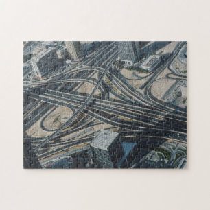 Burj Khalifa road view,Dubai Jigsaw Puzzle