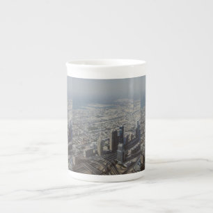 Burj Khalifa view, Dubai Bone China Mug