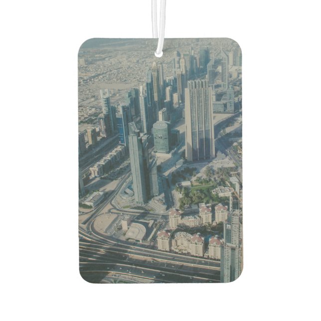 Burj Khalifa view,Dubai Car Air Freshener (Back)