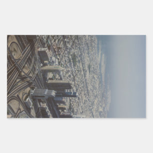 Burj Khalifa view, Dubai Rectangular Sticker