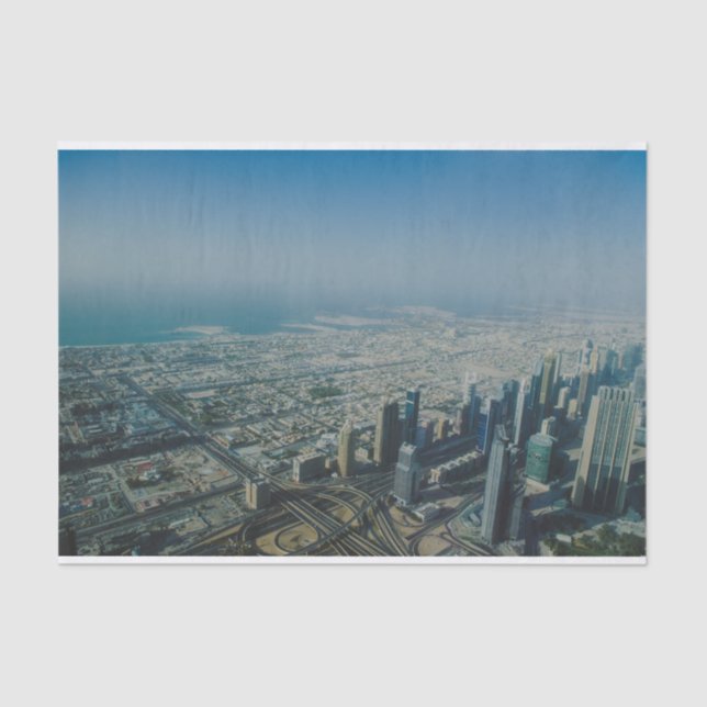Burj Khalifa view, Dubai Tissue Paper (Front)