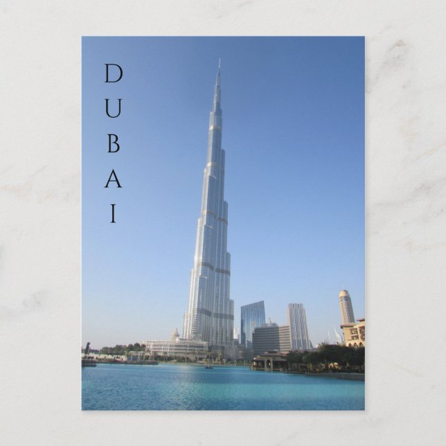 burj khalifa waters postcard (Front)