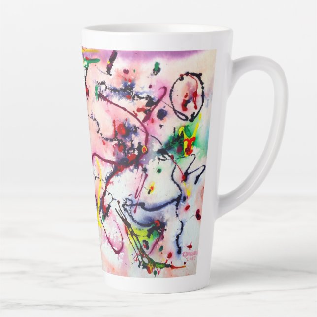 Burkay Rosada Swirls ArtLatte Mug (Right)