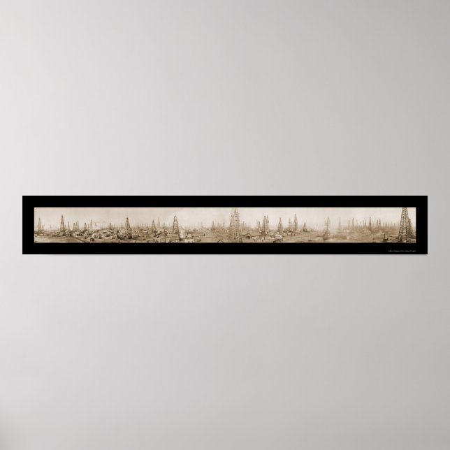 Burkburnett TX Oil Photo 1919 Poster (Front)