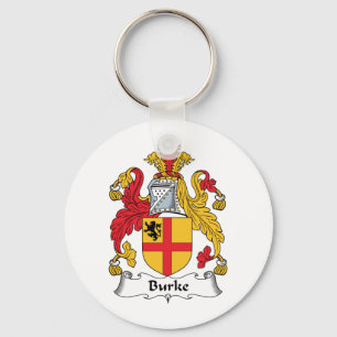 Burke Family Crest Key Ring