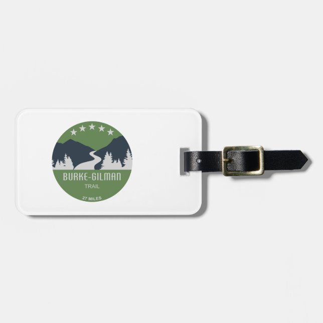 Burke-Gilman Trail Luggage Tag (Front Horizontal)