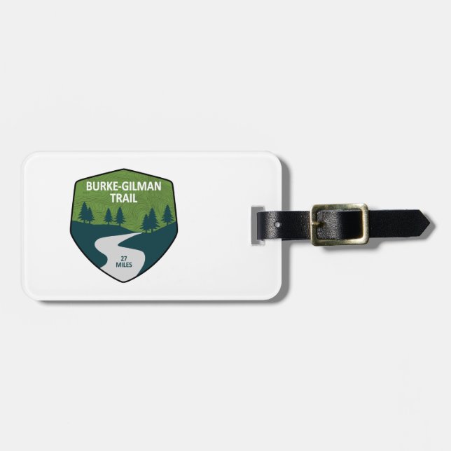 Burke-Gilman Trail Luggage Tag (Front Horizontal)