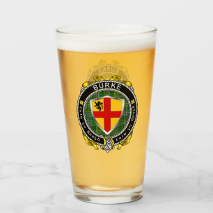 Burke Irish Shield Beer Glass