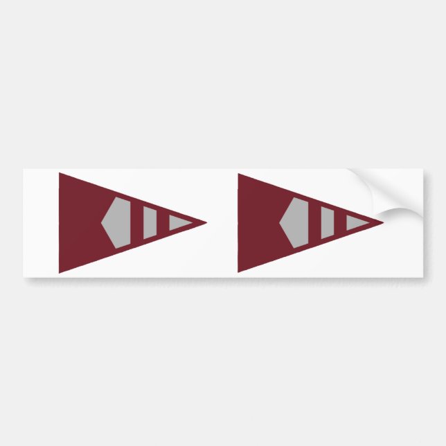 Burke Sailing Burgee Bumper Stickers (Front)