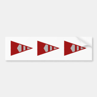 Burke Sailing Burgee Bumper Stickers (Version 2)
