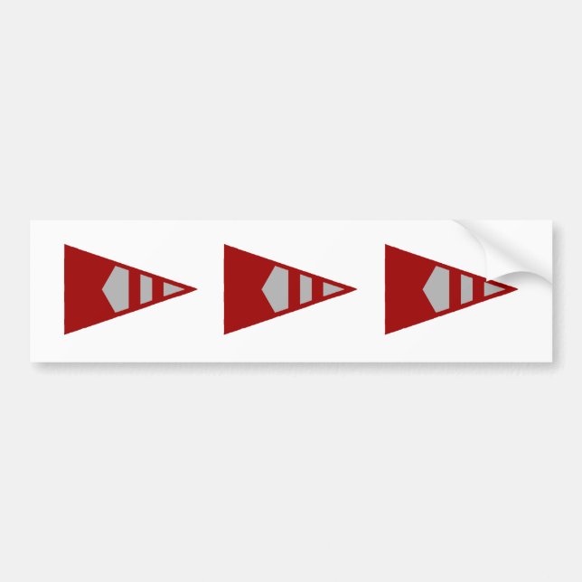 Burke Sailing Burgee Bumper Stickers (Version 2) (Front)