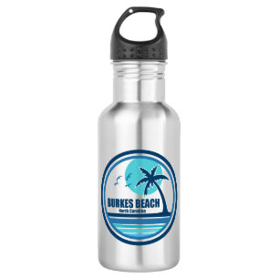 Burkes Beach South Carolina Palm Tree Birds 532 Ml Water Bottle