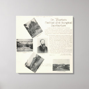 Burke's Sanitorium, California Canvas Print