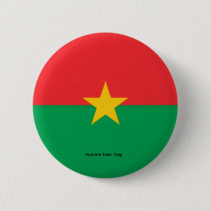 Burkina Faso  --  An African Miracle 6 Cm Round Badge