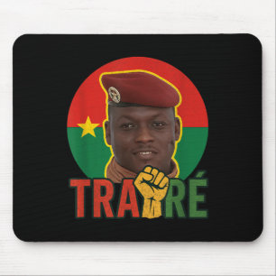 Burkina Faso - Bravo Captain Ibrahim Traoré _ Thom Mouse Mat