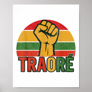 Burkina Faso - Bravo Captain Ibrahim Traoré _ Thom Poster