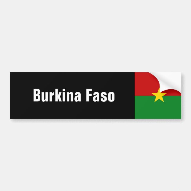 Burkina Faso Bumper Sticker (Front)