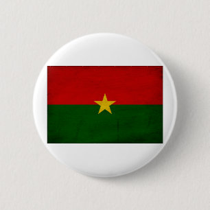 Burkina Faso Flag 6 Cm Round Badge