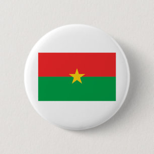 Burkina Faso Flag 6 Cm Round Badge