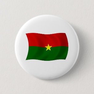 Burkina Faso Flag Button